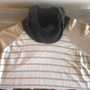 Calvin Klein Striped Turtleneck Sweater